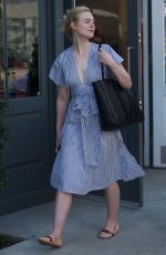 ELLE FANNING Shopping at Melrose Place in West Hollywood 02/09/2018