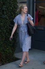 ELLE FANNING Shopping at Melrose Place in West Hollywood 02/09/2018