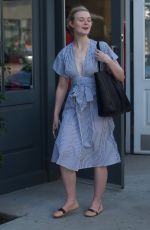 ELLE FANNING Shopping at Melrose Place in West Hollywood 02/09/2018