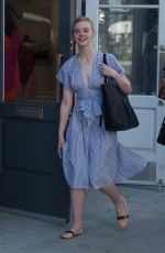 ELLE FANNING Shopping at Melrose Place in West Hollywood 02/09/2018