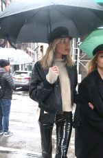 ELSA HOSK Out and About in New York 02/11/2018