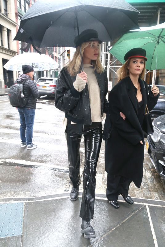 ELSA HOSK Out and About in New York 02/11/2018