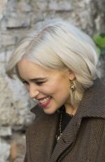 EMILIA CLARKE on the Set of Dolce and Gabbana Commercial in Rome 02/04/2018