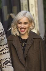 EMILIA CLARKE on the Set of Dolce and Gabbana Commercial in Rome 02/04/2018