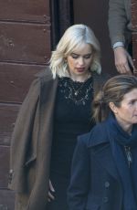 EMILIA CLARKE on the Set of Dolce and Gabbana Commercial in Rome 02/04/2018