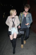 EMILY KINNEY and Paul McDonald Leaves Hotel Cafe in Los Angeles 02/16/2018