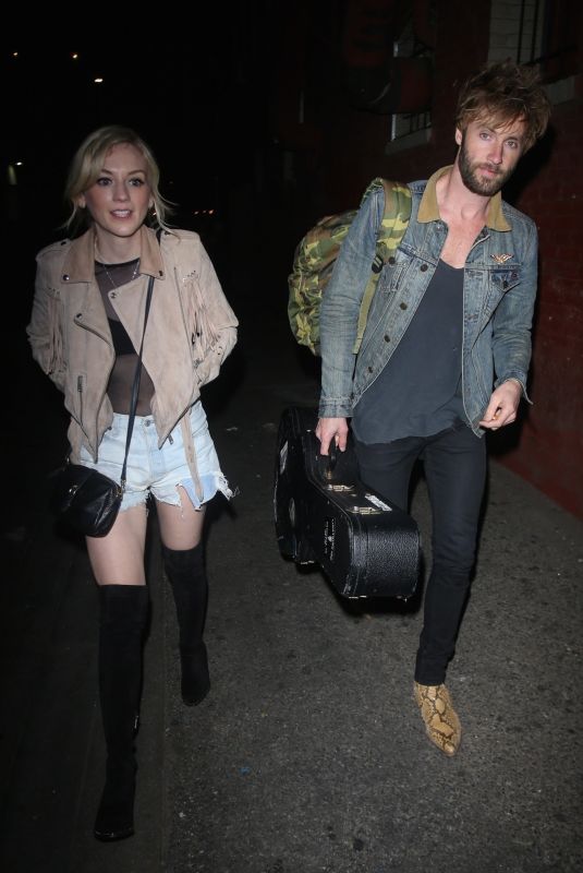 EMILY KINNEY and Paul McDonald Leaves Hotel Cafe in Los Angeles 02/16/2018