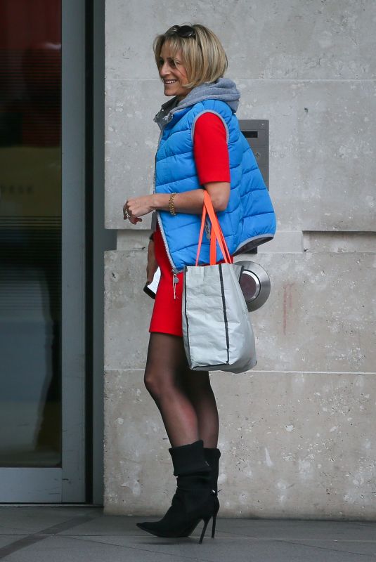 EMILY MAITLIS Arrives at BBC Studios in London 02/02/2018