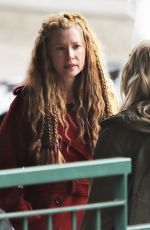 EMMA BOOTH and ROSE REYNOLDS on the Set of Once Upon a Time in Vancouver 02/27/2018