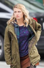 EMMA BOOTH and ROSE REYNOLDS on the Set of Once Upon a Time in Vancouver 02/27/2018