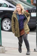 EMMA BOOTH and ROSE REYNOLDS on the Set of Once Upon a Time in Vancouver 02/27/2018