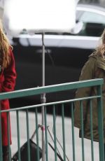 EMMA BOOTH and ROSE REYNOLDS on the Set of Once Upon a Time in Vancouver 02/27/2018