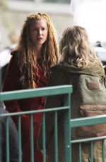 EMMA BOOTH and ROSE REYNOLDS on the Set of Once Upon a Time in Vancouver 02/27/2018