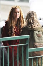 EMMA BOOTH and ROSE REYNOLDS on the Set of Once Upon a Time in Vancouver 02/27/2018