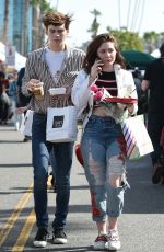 EMMA KENNEY and Aidan Alexander Out in Los Angeles 02/11/2018