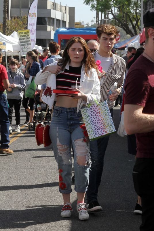 EMMA KENNEY at Farmer’s Market in Studio City 02/11/2018