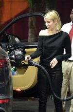 EMMA ROBERTS at a Gas Station in Los Angeles 01/31/2018