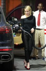 EMMA ROBERTS at a Gas Station in Los Angeles 01/31/2018