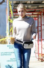 EMMA ROBERTS at a Gas Station in Los Angeles 02/20/2018