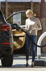 EMMA ROBERTS at a Gas Station in Los Angeles 02/20/2018