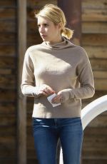 EMMA ROBERTS at a Gas Station in Los Angeles 02/20/2018