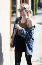 EMMA ROBERTS at Nine Zero One Salon in West Hollywood 02/12/2018