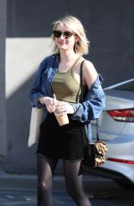 EMMA ROBERTS at Nine Zero One Salon in West Hollywood 02/12/2018