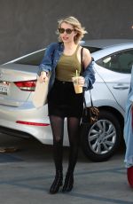 EMMA ROBERTS at Nine Zero One Salon in West Hollywood 02/12/2018