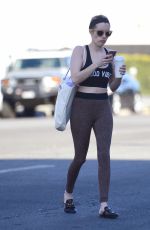 EMMA ROBERTS in Tights Out in Los Angeles 02/22/2018