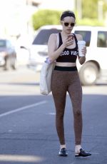 EMMA ROBERTS Leaves a Dance Class in Los Angeles 02/22/2018