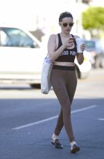 EMMA ROBERTS Leaves a Dance Class in Los Angeles 02/22/2018