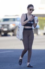 EMMA ROBERTS Leaves a Dance Class in Los Angeles 02/22/2018