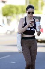EMMA ROBERTS Leaves a Dance Class in Los Angeles 02/22/2018