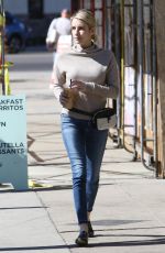 EMMA ROBERTS Leaves Alfred Coffee in West Hollywood 02/20/2018