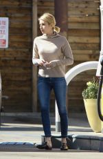 EMMA ROBERTS on the Gas Station in Studio City 02/20/2018