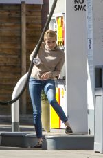 EMMA ROBERTS on the Gas Station in Studio City 02/20/2018