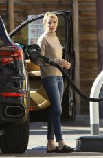 EMMA ROBERTS on the Gas Station in Studio City 02/20/2018