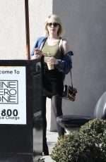 EMMA ROBERTS Out for Iced Coffee in Los Angeles 02/12/2018