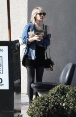 EMMA ROBERTS Out for Iced Coffee in Los Angeles 02/12/2018