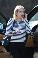 EMMA ROBERTS Out in Los Angeles 02/27/2018