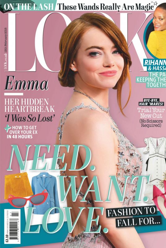 EMMA STONE in Look Magazine, UK February 2018