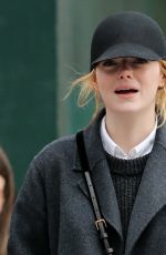 EMMA STONE Leaves Smile Cafe in New York 02/02/2018