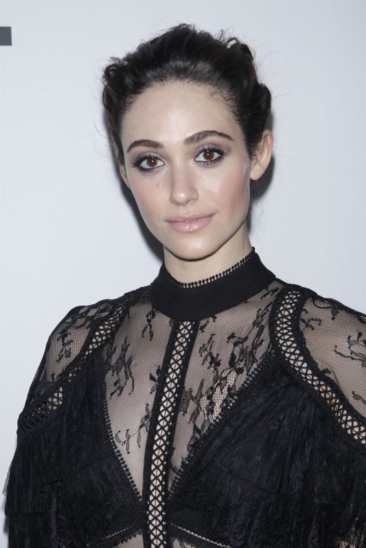 EMMY ROSSUM at The Minefield Girl Audio Visual Book Launch in New York 01/31/2018
