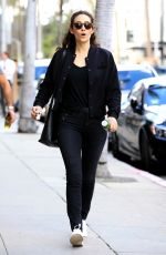 EMMY ROSSUM Leaves Pressed Juicery in Beverly Hills 02/13/2018