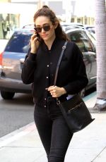 EMMY ROSSUM Leaves Pressed Juicery in Beverly Hills 02/13/2018