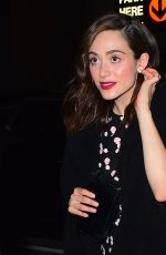 EMMY ROSSUM Out for Dinner at Tao in New York 02/05/2018