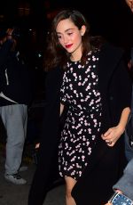EMMY ROSSUM Out for Dinner at Tao in New York 02/05/2018