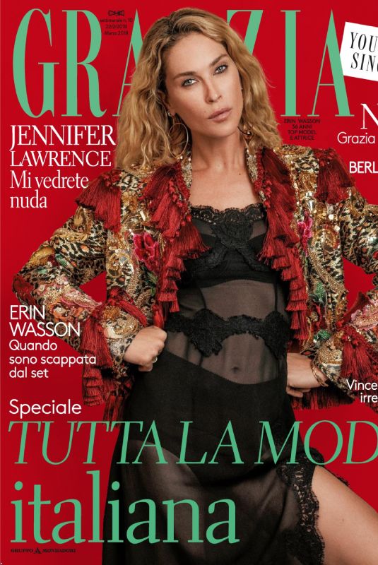 ERIN WASSON in Grazia Magazine, Italy February 2018