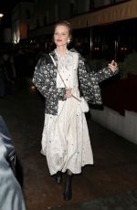 EVA HERZIGOVA Arrives at Love and Miu Miu Women’s Tales Party in London 02/19/2018