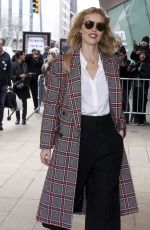 EVA HERZIGOVA Arrives at Michael Kors Show at New York Fashion Week 02/14/2018